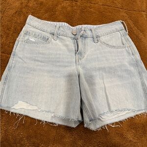 Hollister Low-Rise Baggy Denim Shorts